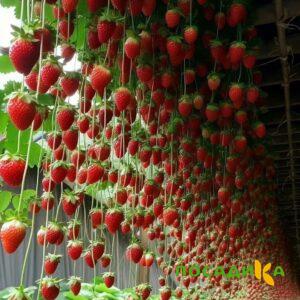 Клубника ампельная Анастасия купить по цене от 370р. в интернет-магазине «Посадика» с доставкой почтой в в Сергаче и по всей России – [изображение №1].